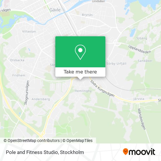 Pole and Fitness Studio map