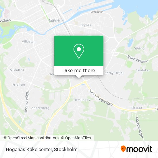 Höganäs Kakelcenter map