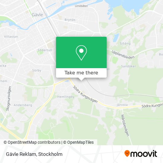 Gävle Reklam map