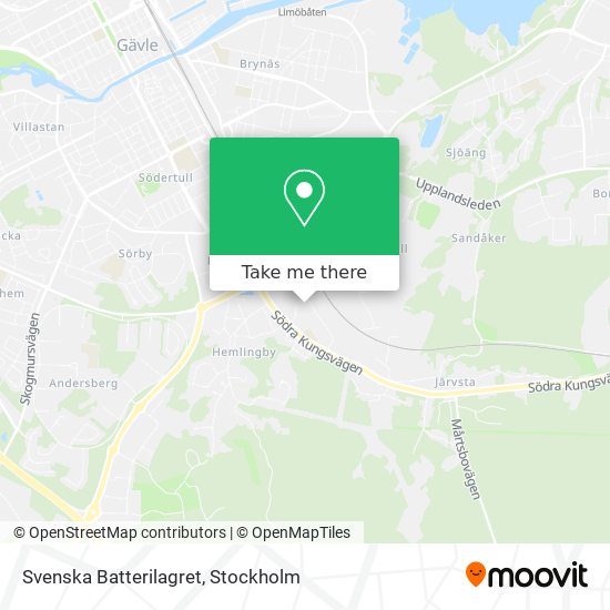 Svenska Batterilagret map