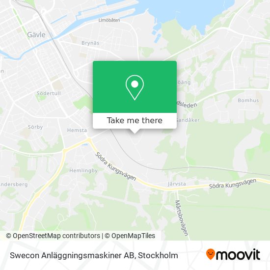 Swecon Anläggningsmaskiner AB map