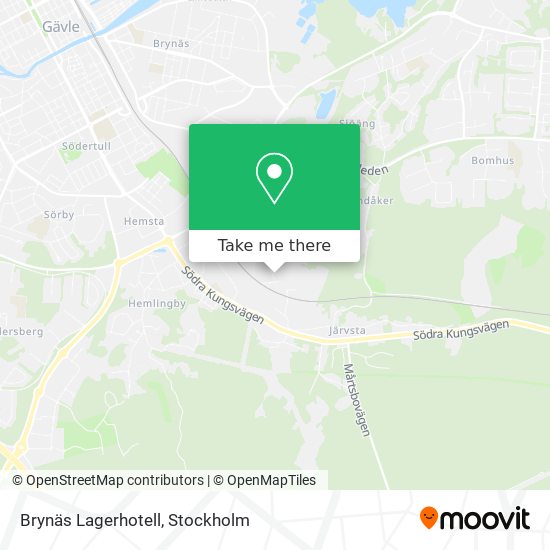 Brynäs Lagerhotell map