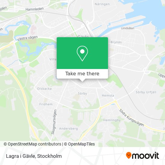 Lagra i Gävle map