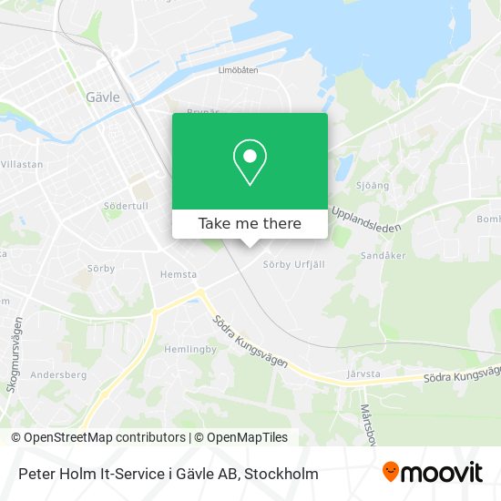 Peter Holm It-Service i Gävle AB map