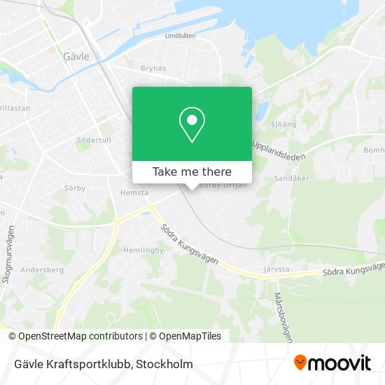Gävle Kraftsportklubb map