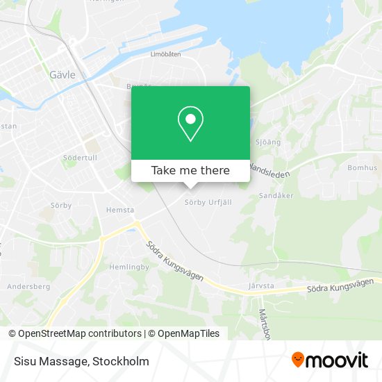 Sisu Massage map