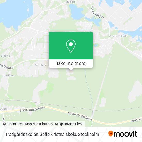 Trädgårdsskolan Gefle Kristna skola map