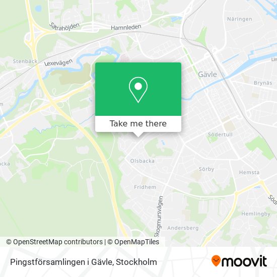 Pingstförsamlingen i Gävle map