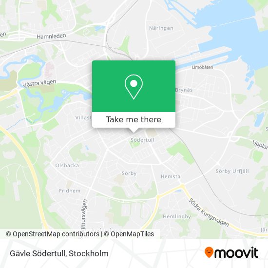 Gävle Södertull map