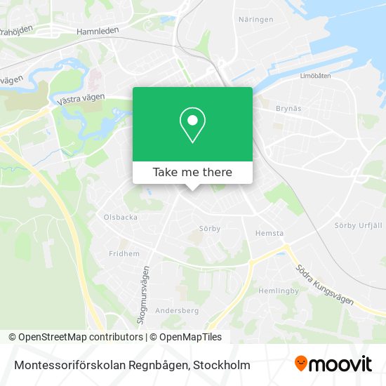 Montessoriförskolan Regnbågen map