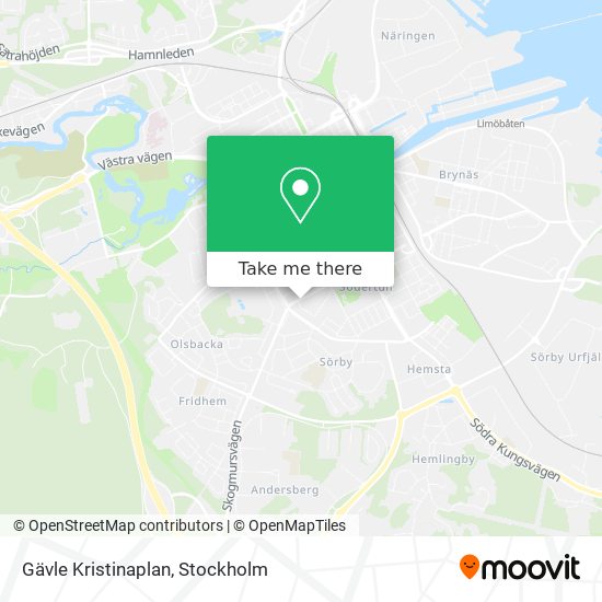 Gävle Kristinaplan map