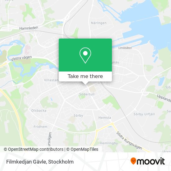 Filmkedjan Gävle map