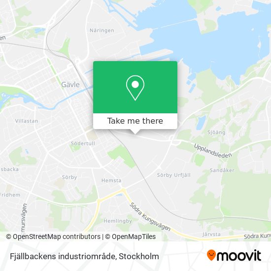 Fjällbackens industriområde map