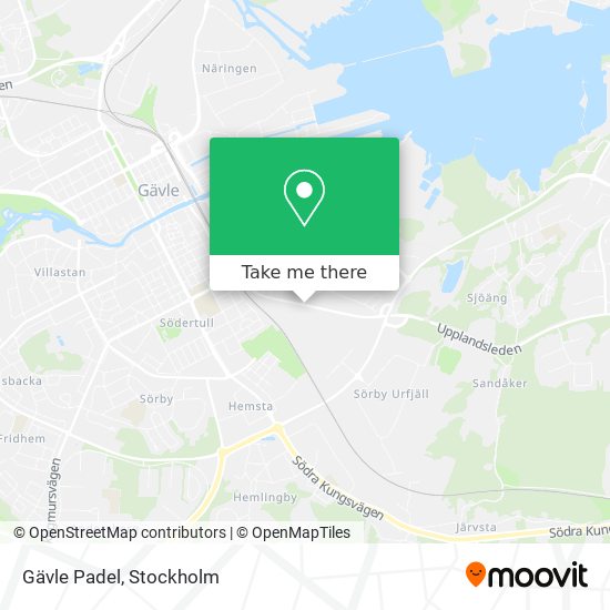 Gävle Padel map