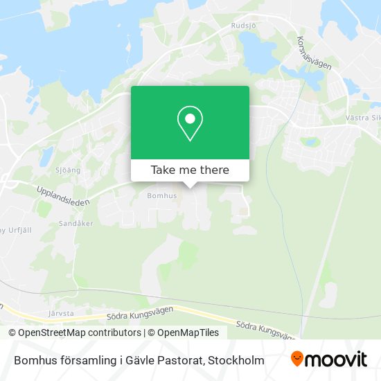 Bomhus församling i Gävle Pastorat map