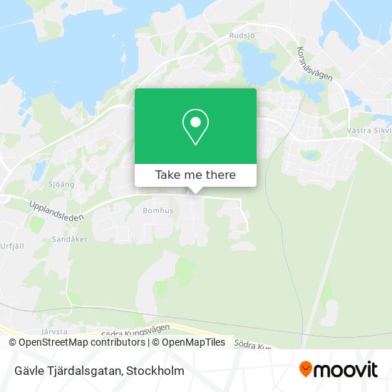 Gävle Tjärdalsgatan map