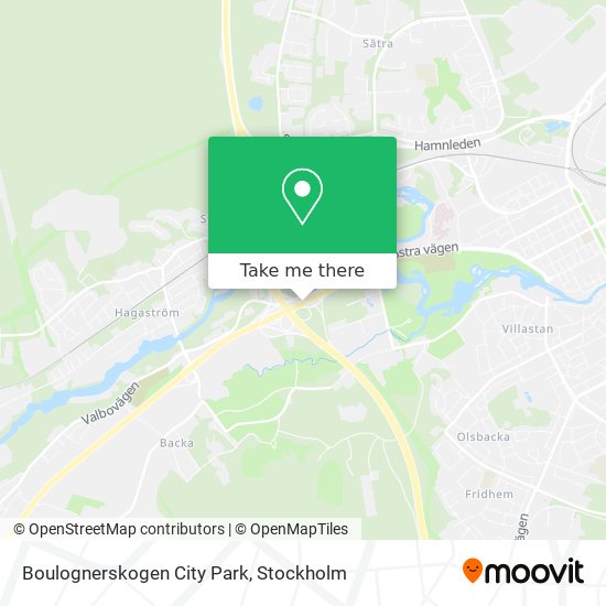 Boulognerskogen City Park map