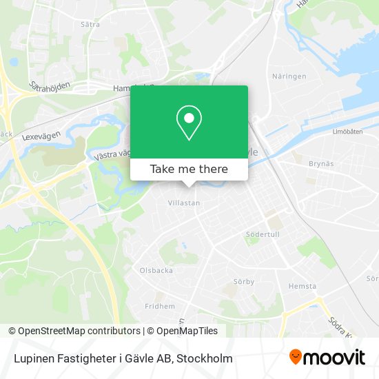 Lupinen Fastigheter i Gävle AB map