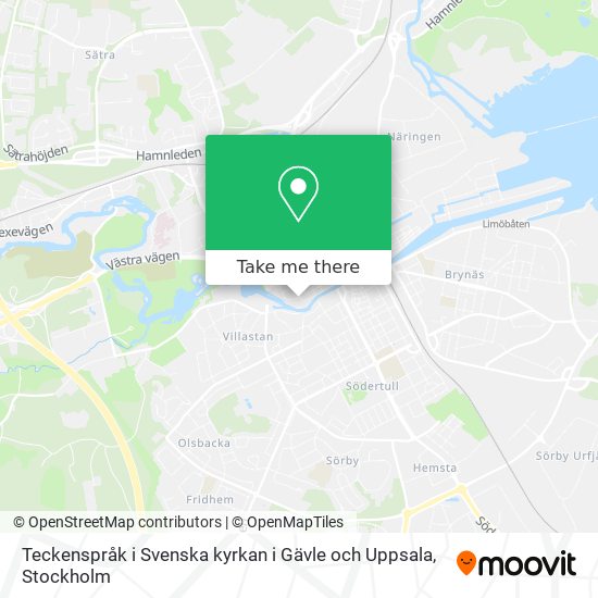 Teckenspråk i Svenska kyrkan i Gävle och Uppsala map