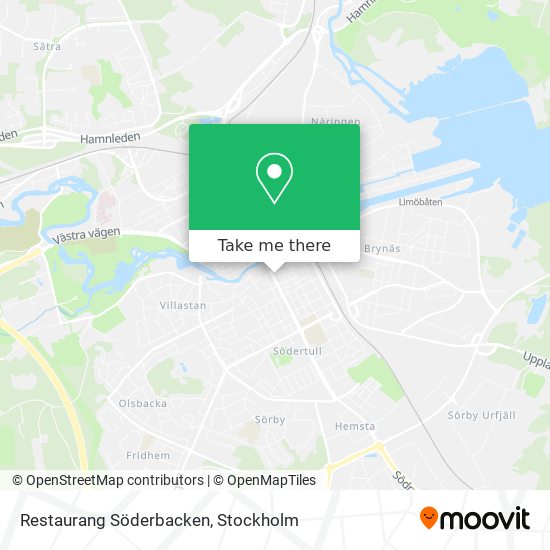 Restaurang Söderbacken map