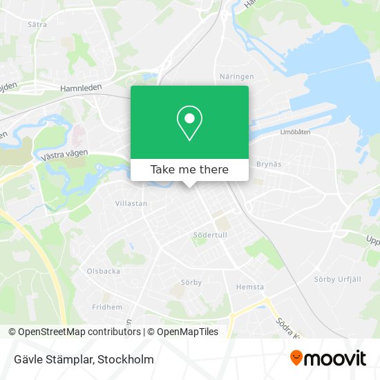 Gävle Stämplar map