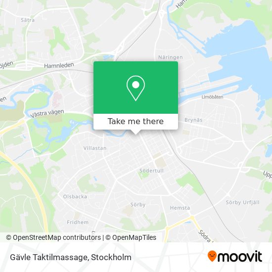 Gävle Taktilmassage map