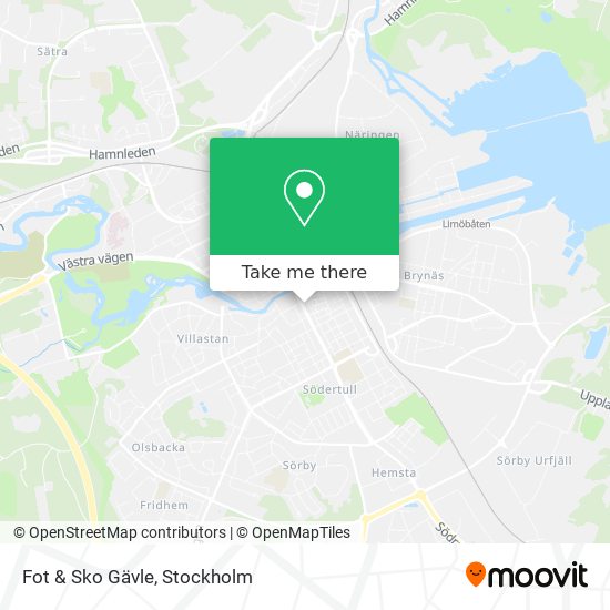 Fot & Sko Gävle map