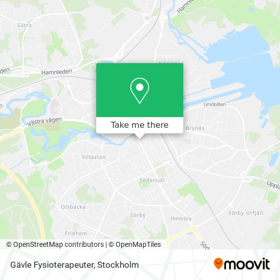 Gävle Fysioterapeuter map