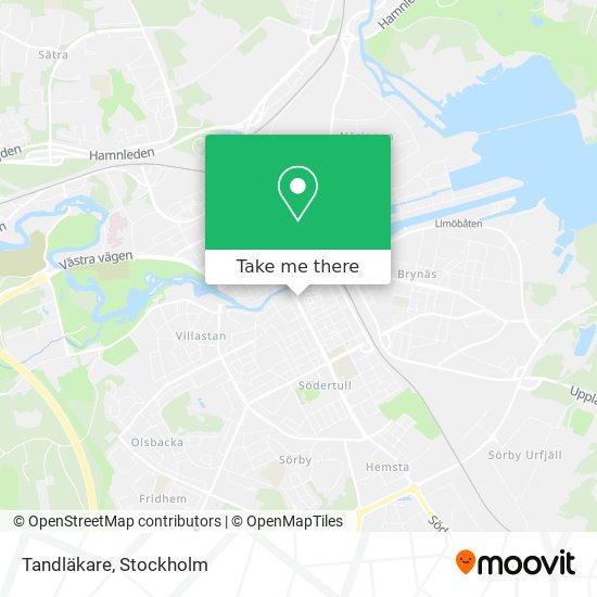 Tandläkare map