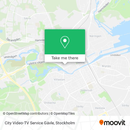 City Video-TV Service Gävle map
