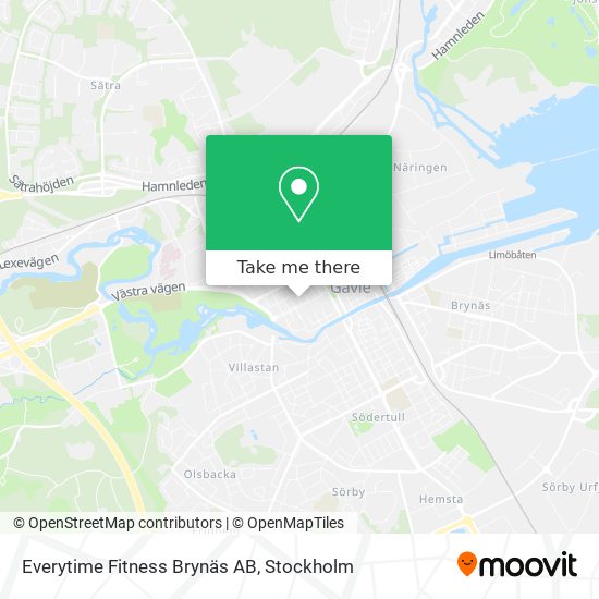 Everytime Fitness Brynäs AB map