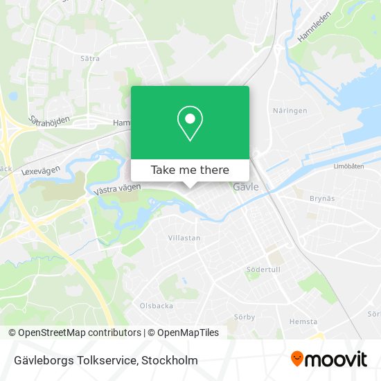 Gävleborgs Tolkservice map