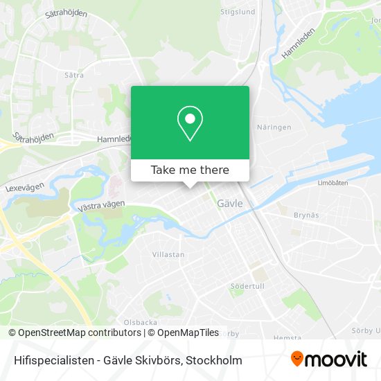 Hifispecialisten - Gävle Skivbörs map