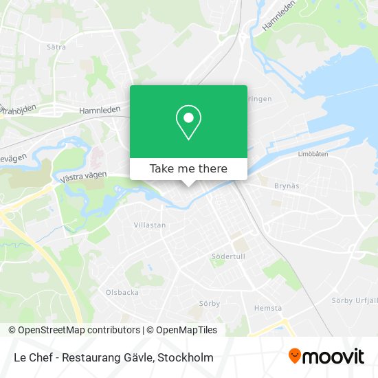 Le Chef - Restaurang Gävle map