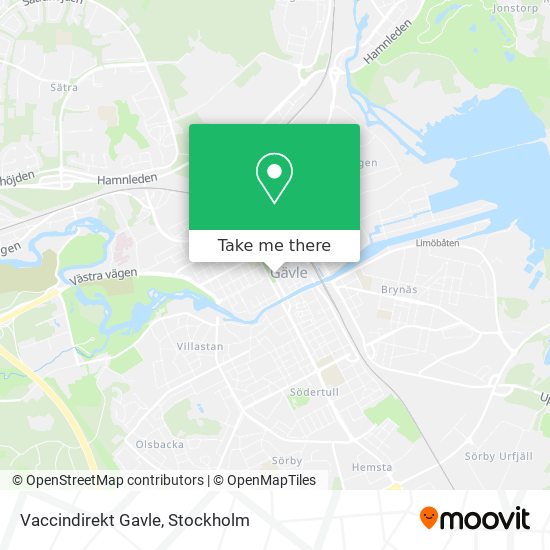 Vaccindirekt Gavle map