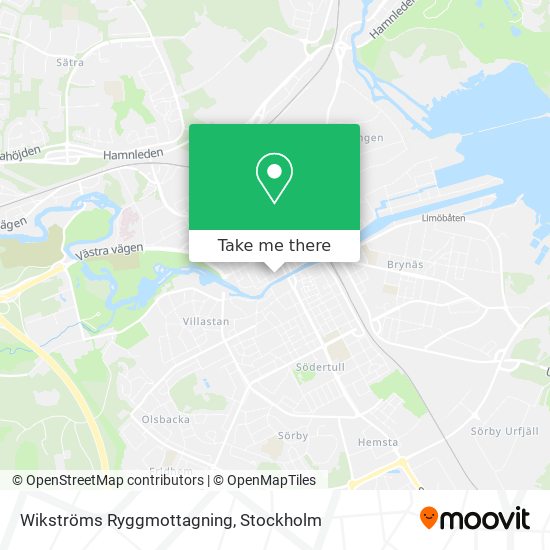 Wikströms Ryggmottagning map