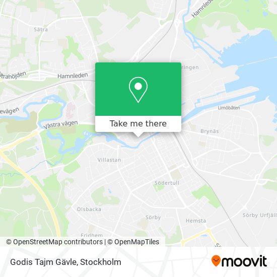 Godis Tajm Gävle map