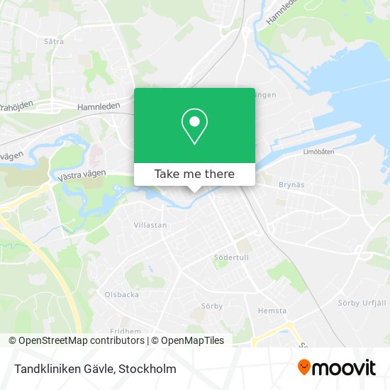 Tandkliniken Gävle map