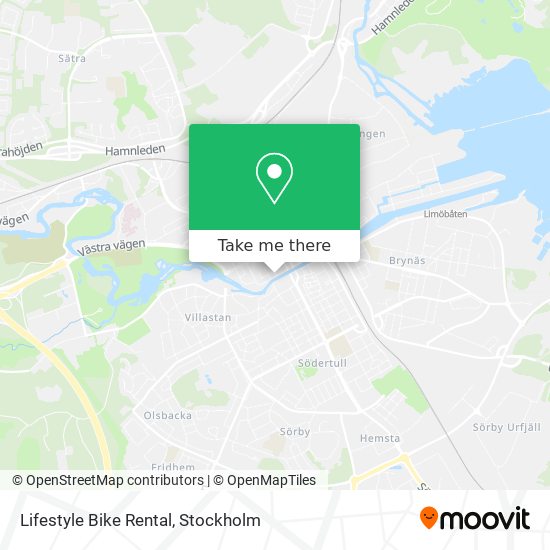 Lifestyle Bike Rental map