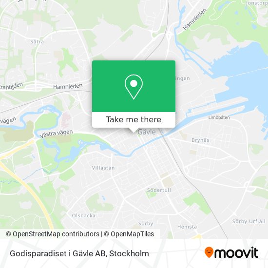 Godisparadiset i Gävle AB map