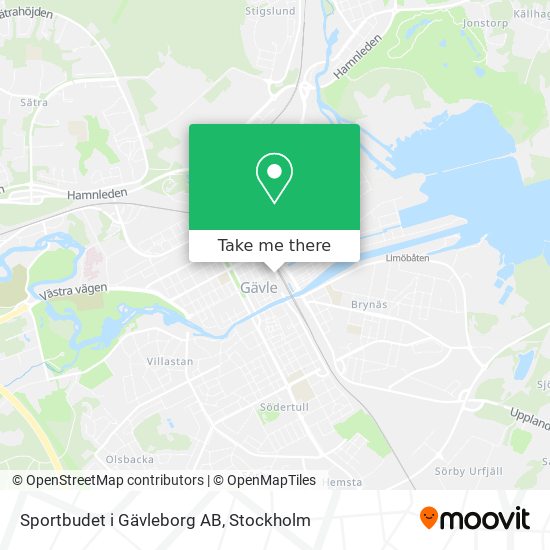 Sportbudet i Gävleborg AB map