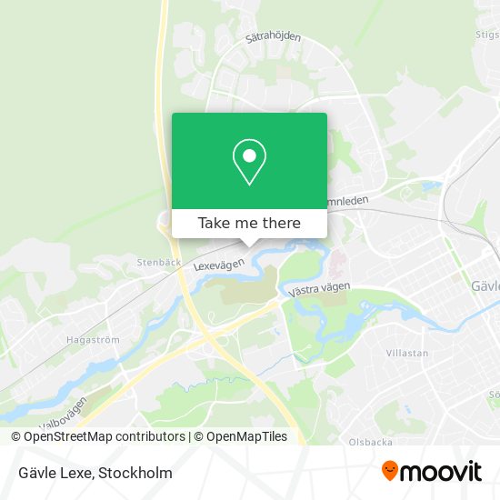 Gävle Lexe map