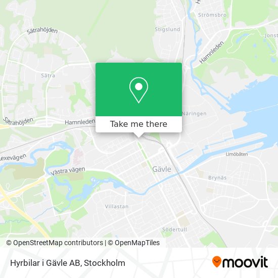 Hyrbilar i Gävle AB map