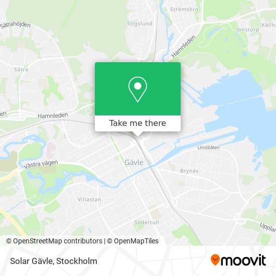 Solar Gävle map