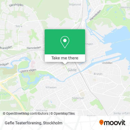 Gefle Teaterförening map