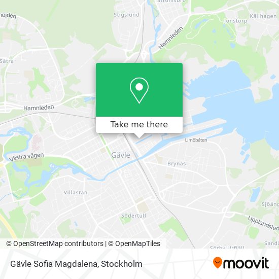 Gävle Sofia Magdalena map