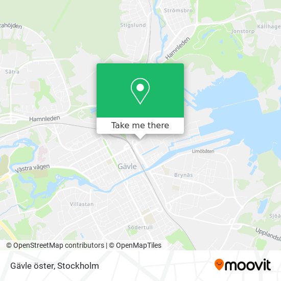 Gävle öster map