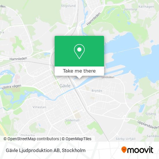 Gävle Ljudproduktion AB map