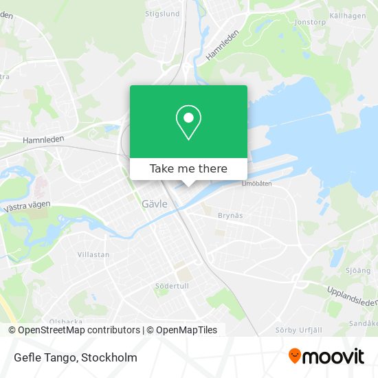 Gefle Tango map