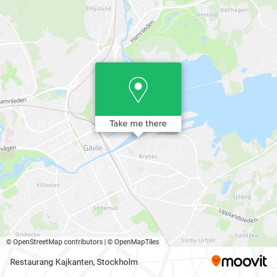 Restaurang Kajkanten map